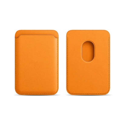 Applicable to Apple 15Magsafe magnetic card bag iPhone mobile phone card bag card holder PU magnetic suction -dropshippingabc.com