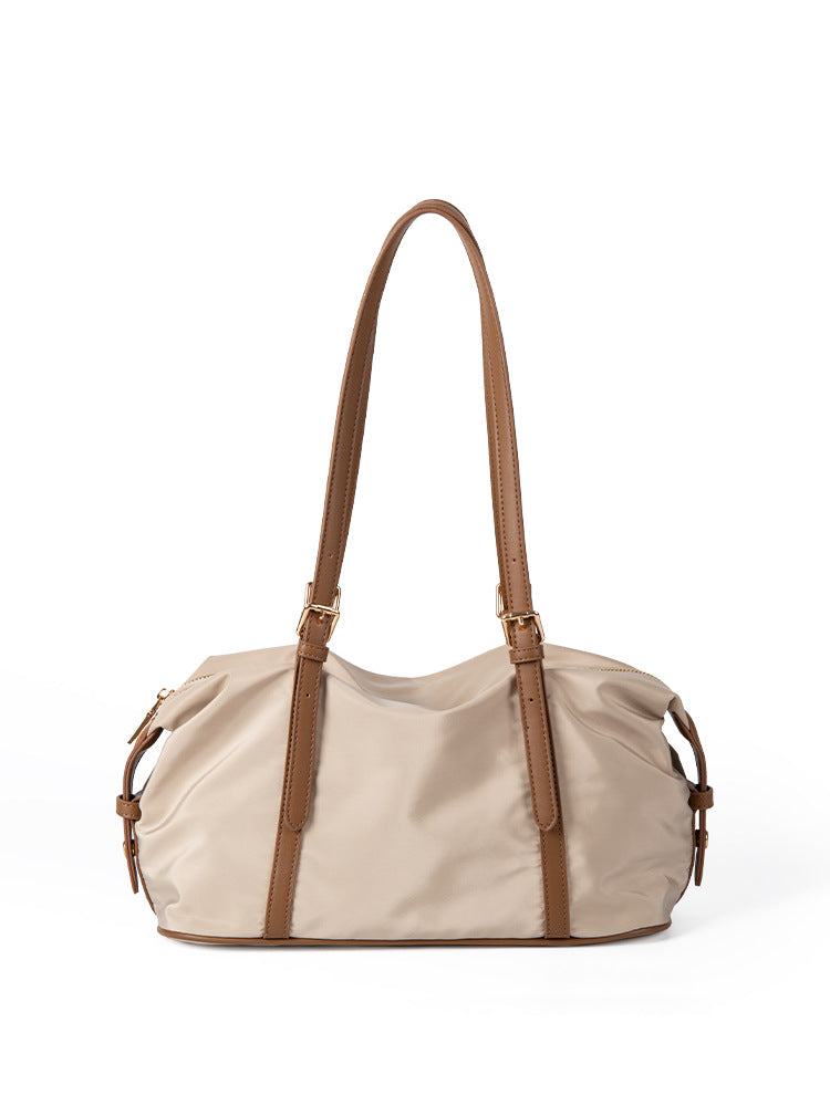 Summer Contrasting Shoulder Bag for Women - Versatile Commuter Large Capacity Boston Bag & Hobo Shoulder Purse -dropshippingabc.com