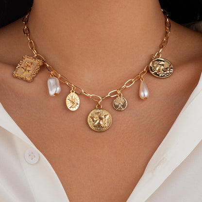 Heart Zircon Cuban Link Necklace - Gold Plated Paperclip Chain Hip Hop Jewelry for Women & Men -dropshippingabc.com