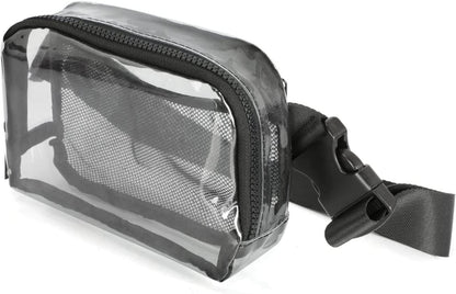 Waterproof Square Fanny Pack - Transparent Small Crossbody Belt Bag with Adjustable Strap, Stadium Approved -dropshippingabc.com