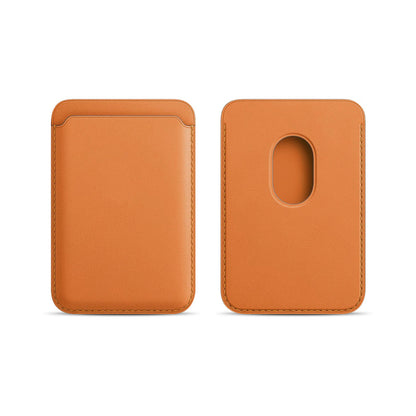 Applicable to Apple 15Magsafe magnetic card bag iPhone mobile phone card bag card holder PU magnetic suction -dropshippingabc.com