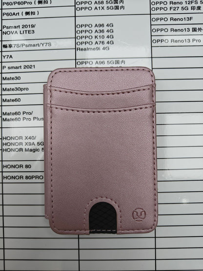 Magsafe ring magnetic card case  for iPhone17 card anti-theft brush 16/15/14/13 zipper change bag Wallet Magnetic Card Holder RFID Blocking, PU Leather Minimalist Phone Wallet Compatible with MagSafe Phones -dropshippingabc.com