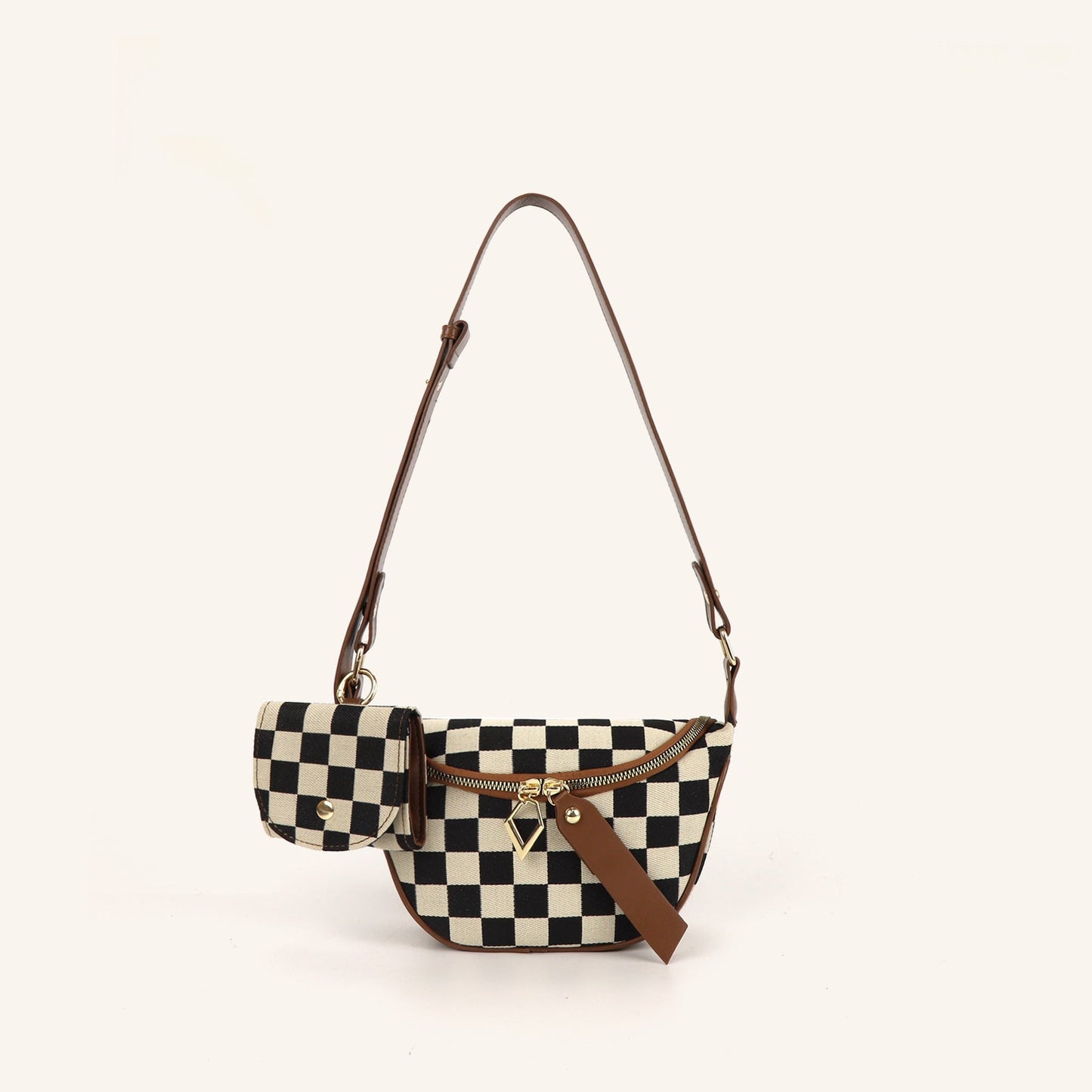 Versatile Checkerboard Chest Bag – Fashion Plaid Waist Bag, Stylish Messenger Bag & Fanny Pack for Everyday Use -dropshippingabc.com