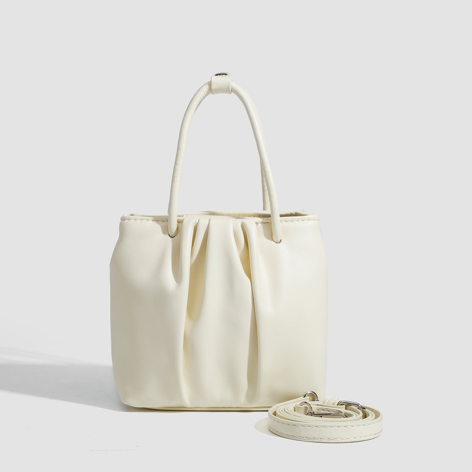 Square pleated versatile bag, bag women's fashion women's tote bag, portable casual shoulder bag -dropshippingabc.com