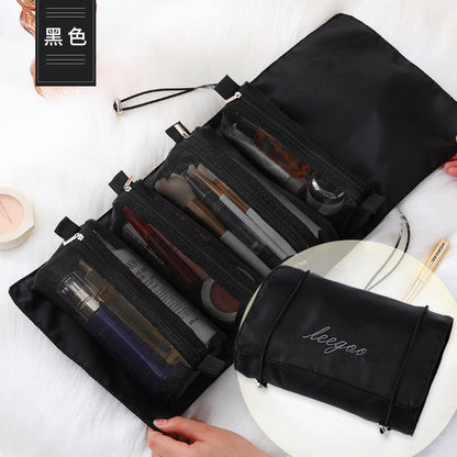 4-in-1 Travel Makeup Bag - Multi-Function Portable Cosmetic Organizer & Toiletry Storage Bag -dropshippingabc.com
