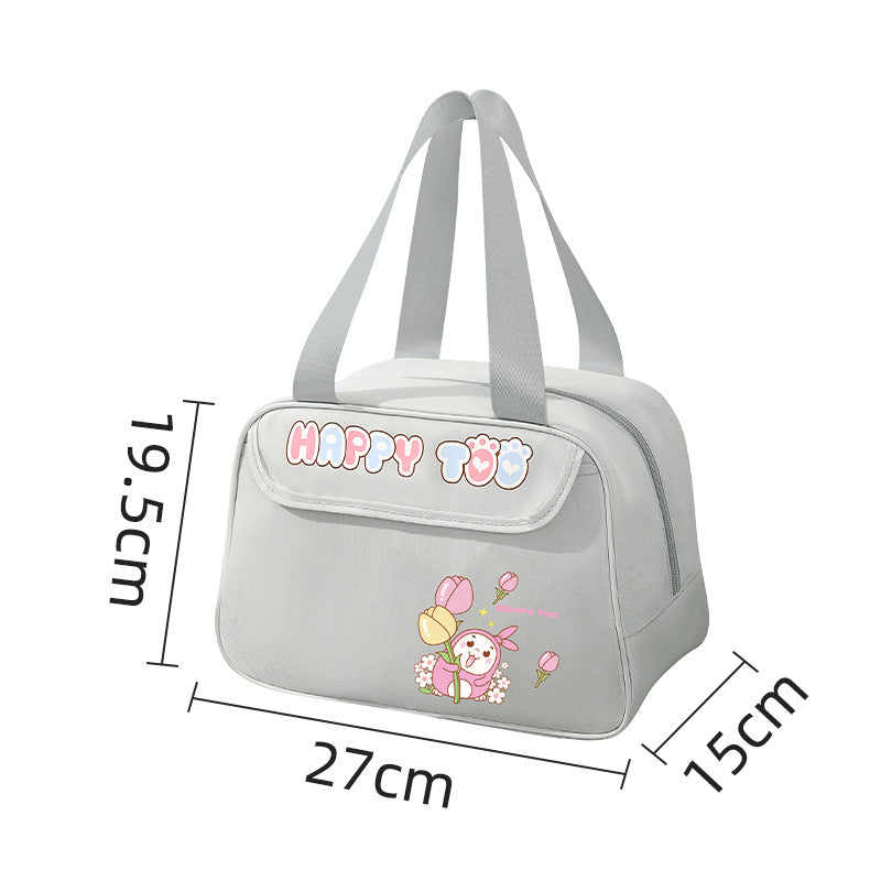 Cute Lunch Bag - Waterproof Lunch Box Bag for Students, Cartoon Picnic Camping Thermal Insulation Bag -dropshippingabc.com