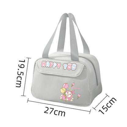 Cute Lunch Bag - Waterproof Lunch Box Bag for Students, Cartoon Picnic Camping Thermal Insulation Bag -dropshippingabc.com