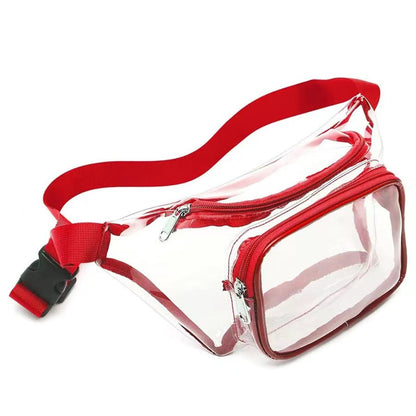 PVC transparent bag waterproof fanny pack Storage Bag for Portable Travel & Sports | Durable Fanny Pack with Clear Design for Secure and Easy Access -dropshippingabc.com