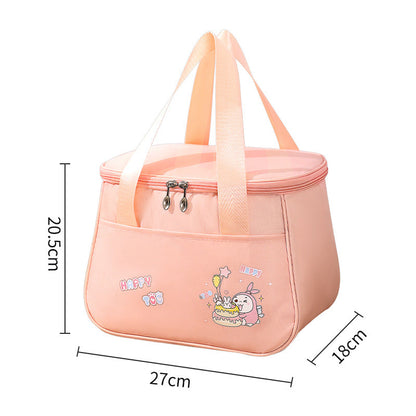 Cute Lunch Bag - Waterproof Lunch Box Bag for Students, Cartoon Picnic Camping Thermal Insulation Bag -dropshippingabc.com