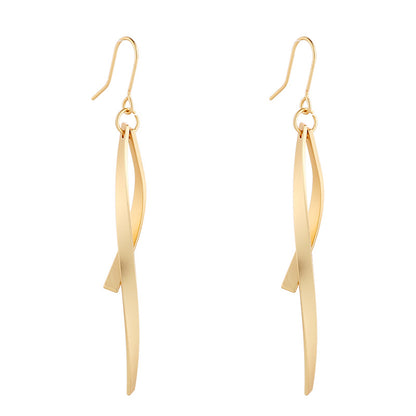 Gold Earrings for Women Hypoallergenic Leverback Drop Dangle Earrings Trendy 14K Gold Plated Twisted Spiral Teardrop Rhombus Heart Dangle Earring for Women Dainty Fashion Jewelry Gifts -dropshippingabc.com