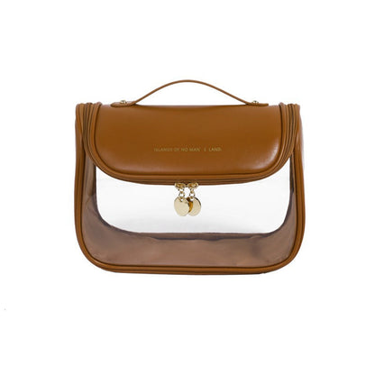 Visible Transparent Makeup Bag - Large Capacity Waterproof Toiletry Bag for Travel & Portable Storage -dropshippingabc.com