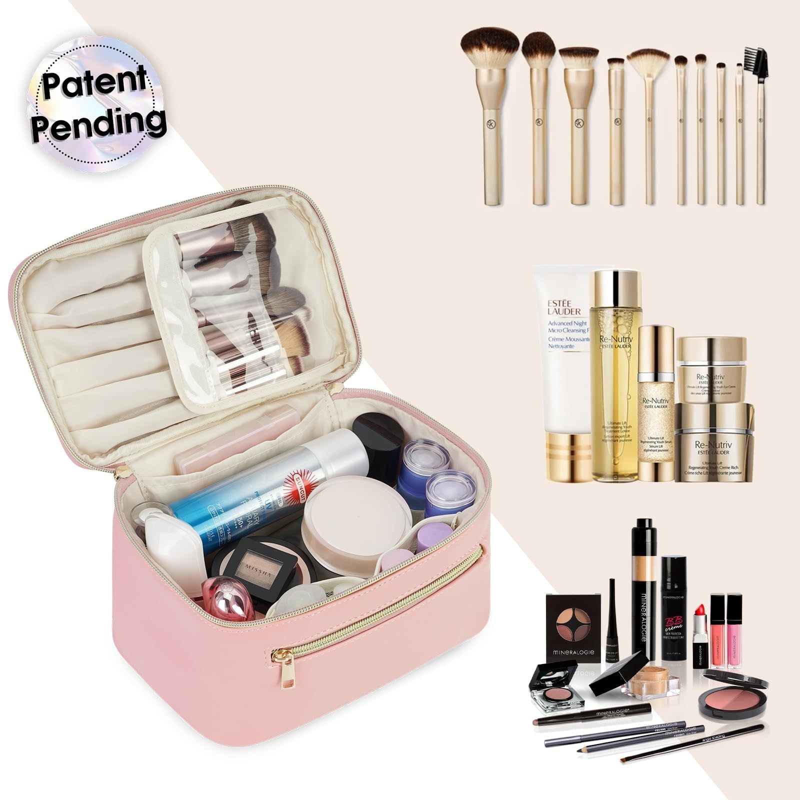 Large Capacity Waterproof Toiletry Bag - Travel Toiletries Set & Makeup Organizer with Compartments -dropshippingabc.com