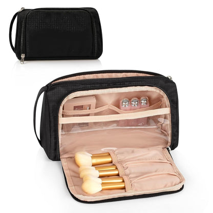 Large Capacity Travel Makeup Bag - Versatile Cosmetic Organizer & Portable Toiletry Case -dropshippingabc.com