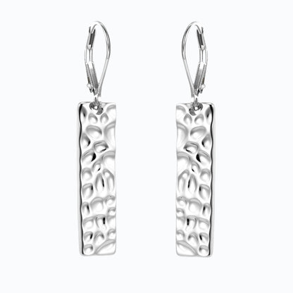 Brass real gold electroplating niche light luxury karst pleated earrings women's earrings -dropshippingabc.com