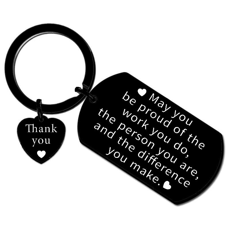 Stainless Steel Keychain Thanksgiving Inspirational Gifts for Family, Friends and Colleagues -dropshippingabc.com