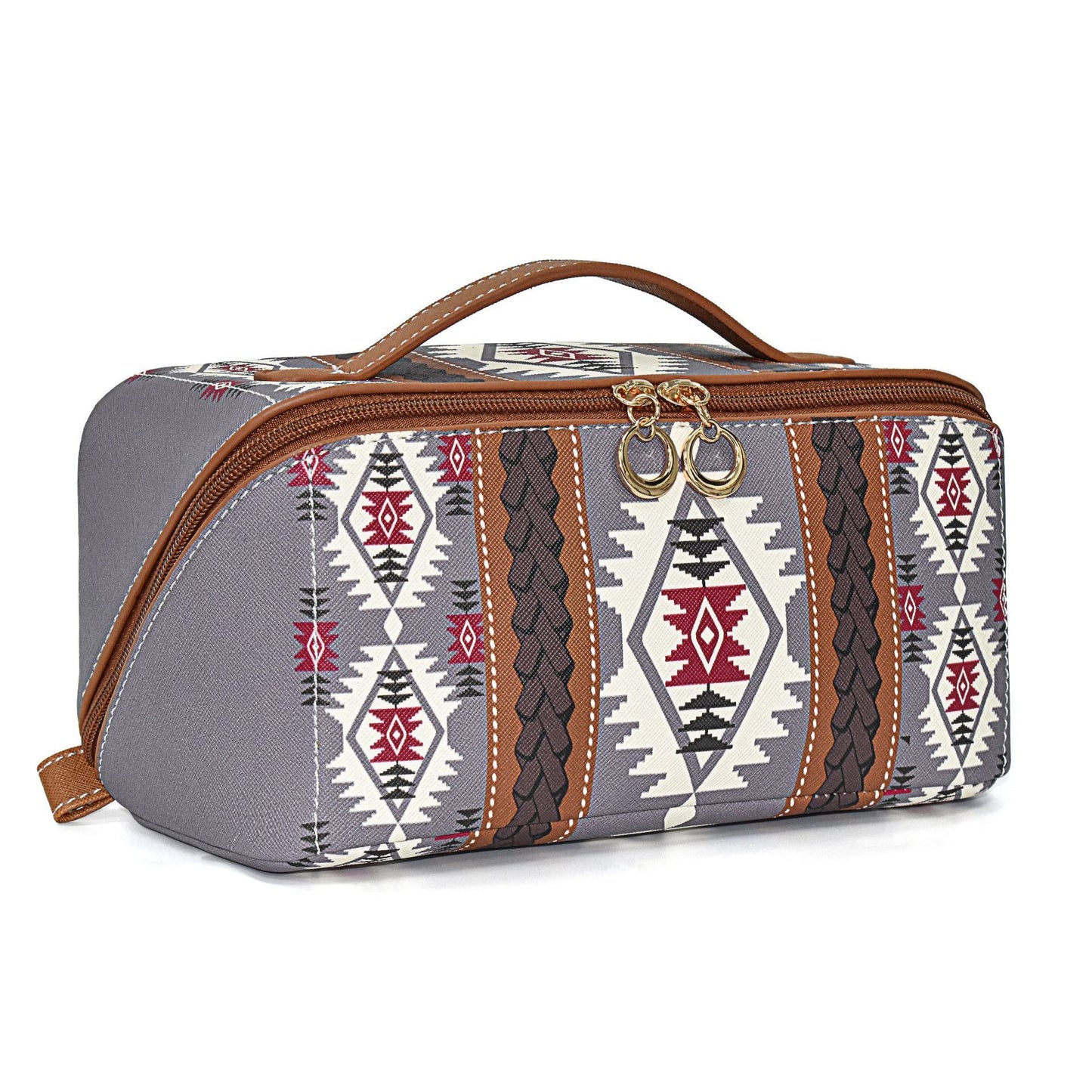 Bohemian Cloud Pillow Cosmetic Bag - Large Capacity PU Travel Makeup Organizer & Toilet Case -dropshippingabc.com