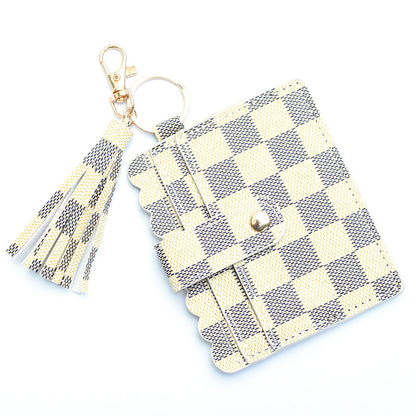Women's Keychain Card Holder - Printed Front Pocket Wallet for Credit Cards & ID -dropshippingabc.com