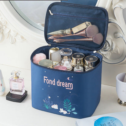 Large Capacity Waterproof Cosmetic Bag - Foldable Travel Toilet Bag & Makeup Organizer for Women -dropshippingabc.com