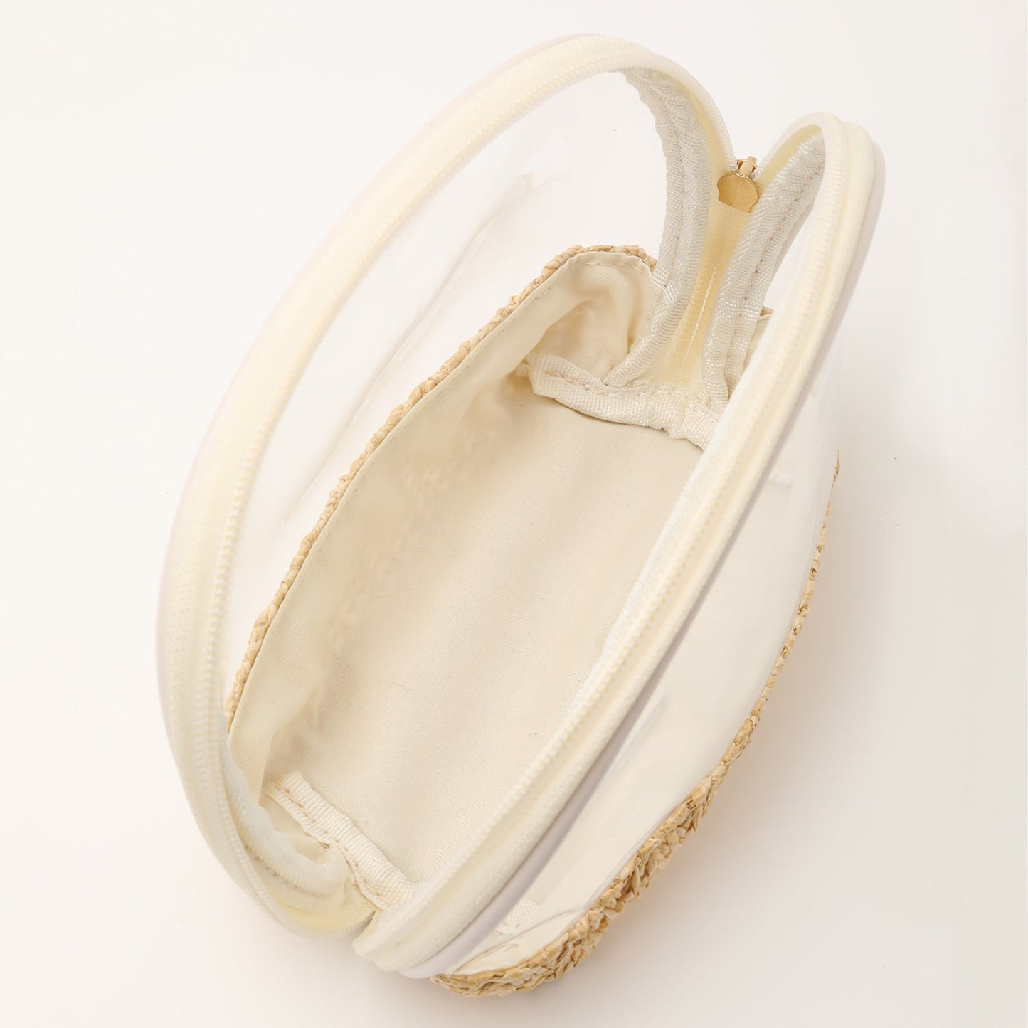 Straw Woven Makeup Bag - Small Waterproof Cosmetic Organizer for Travel & Portable Storage -dropshippingabc.com