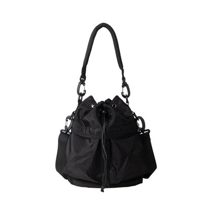 Oxford Cloth Pleated Shoulder Bag - Women's Large Capacity Bucket Hobo Bag for Leisure & Commute -dropshippingabc.com