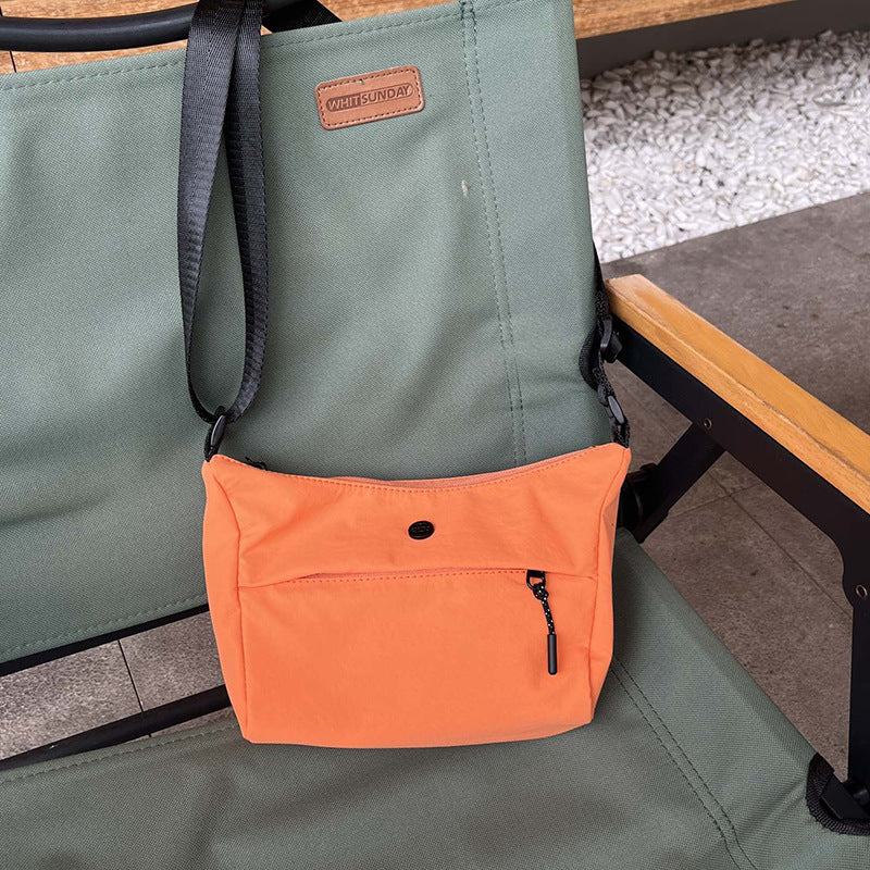 Small Casual Bag Women, Casual Simple Crossbody Bag, Nylon Wide Shoulder Strap Daily Commuter Shoulder Bag -dropshippingabc.com