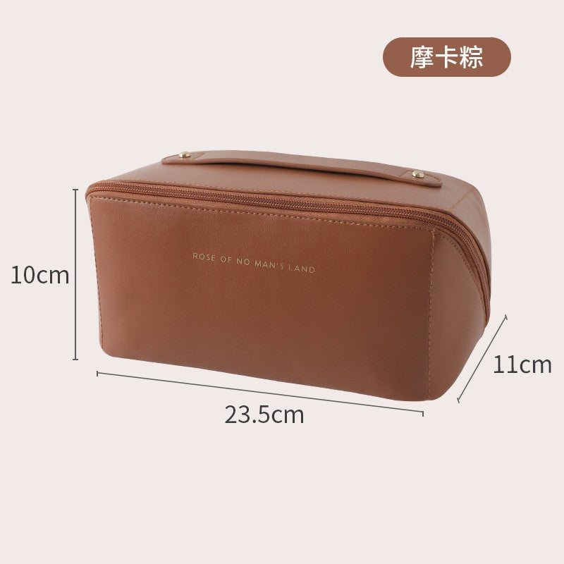 Stylish Large Capacity Makeup Bag for Women - Versatile Travel Toiletry Organizer with Compartments -dropshippingabc.com