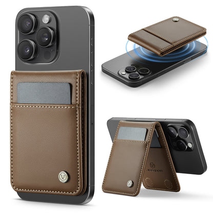 Magsafe ring magnetic card case  for iPhone17 card anti-theft brush 16/15/14/13 zipper change bag Wallet Magnetic Card Holder RFID Blocking, PU Leather Minimalist Phone Wallet Compatible with MagSafe Phones