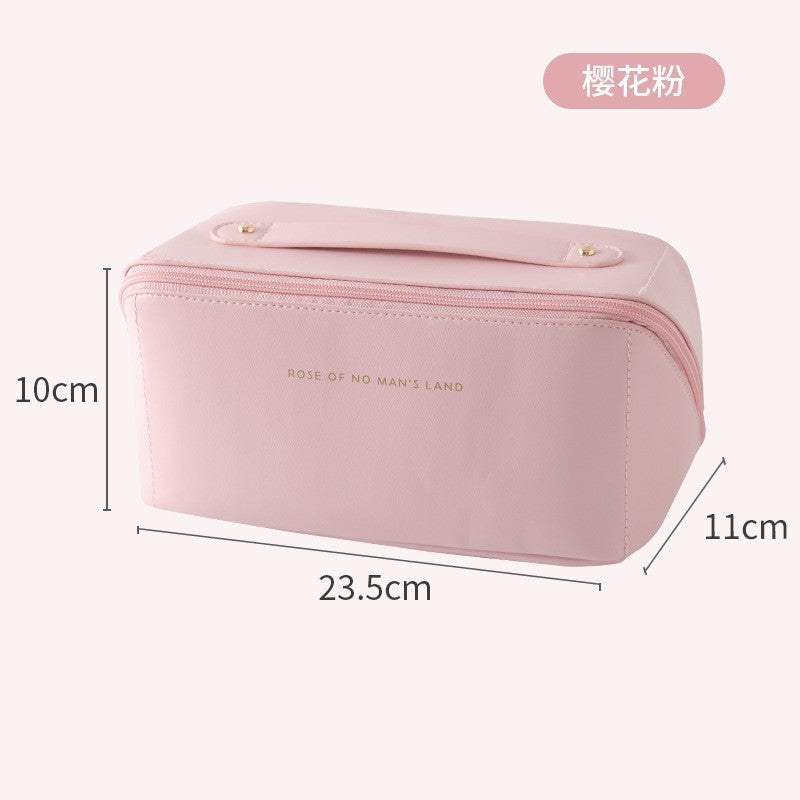 Stylish Large Capacity Makeup Bag for Women - Versatile Travel Toiletry Organizer with Compartments -dropshippingabc.com