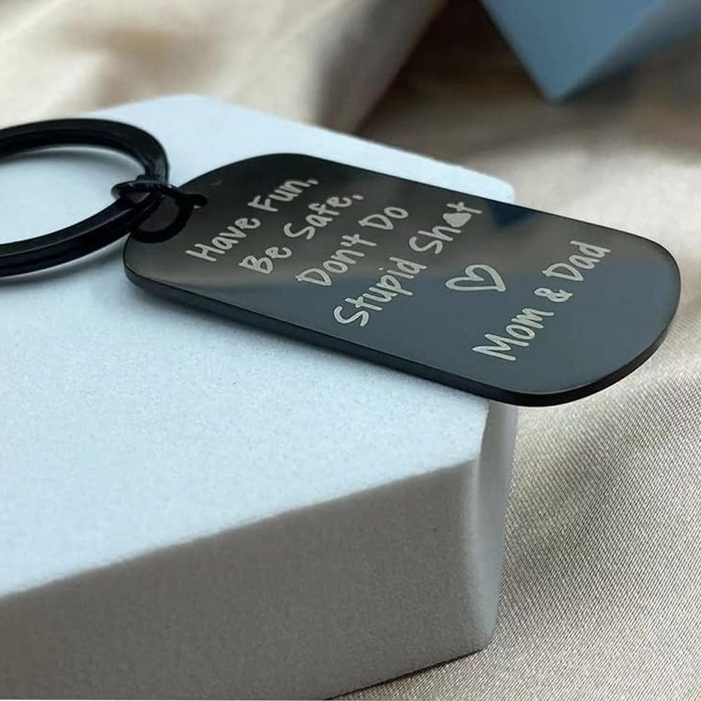 Keychain Black Men's Keychain Foreign Trade Keychain -dropshippingabc.com