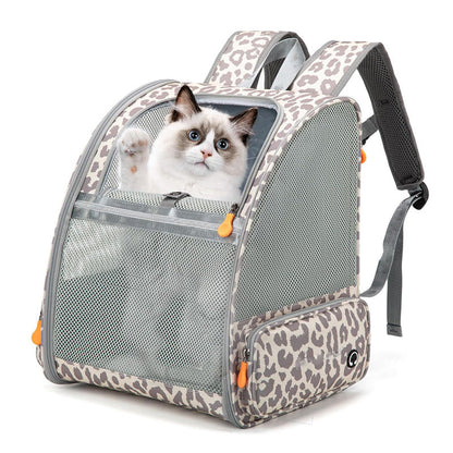 Stylish Pet Backpack Carrier - Premium Portable Cat Backpack with Breathable Mesh, Perfect for Hiking & Everyday Adventures -dropshippingabc.com