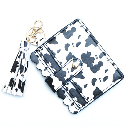 Women's Keychain Card Holder - Printed Front Pocket Wallet for Credit Cards & ID -dropshippingabc.com