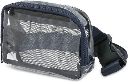 Waterproof Square Fanny Pack - Transparent Small Crossbody Belt Bag with Adjustable Strap, Stadium Approved -dropshippingabc.com