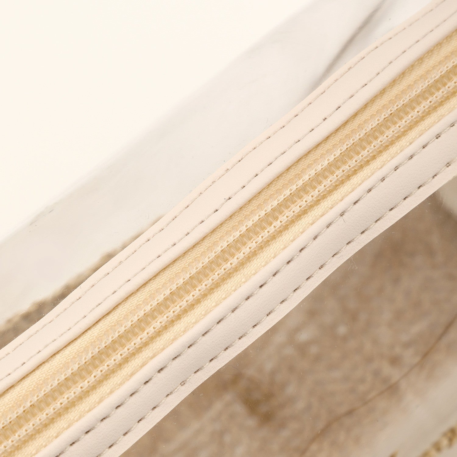 Ladies straw wristlet purse, Cosmetics storage bag transparent, toiletries storage bag, Transparent Cosmetic Bag, -dropshippingabc.com