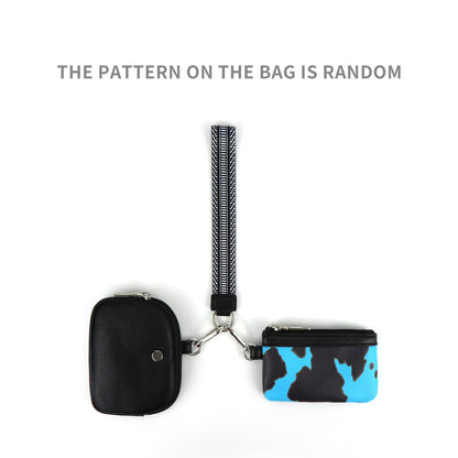 Checkerboard Wristlet Wallet for Women - Multifunctional Mini Zip Around Wrist Bag with Dual Pouch -dropshippingabc.com