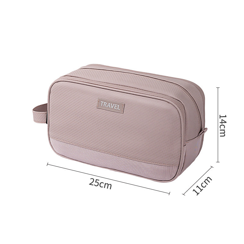 Men's 3-Layer Toilet Bag for Business Trip - Small Compact Cosmetic Organizer with Dry Wet Separation -dropshippingabc.com