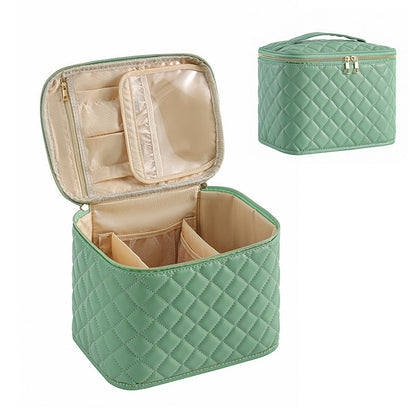 Large Capacity Travel Makeup Bag - Waterproof Cosmetic Organizer with Multi-Functional Partitions -dropshippingabc.com