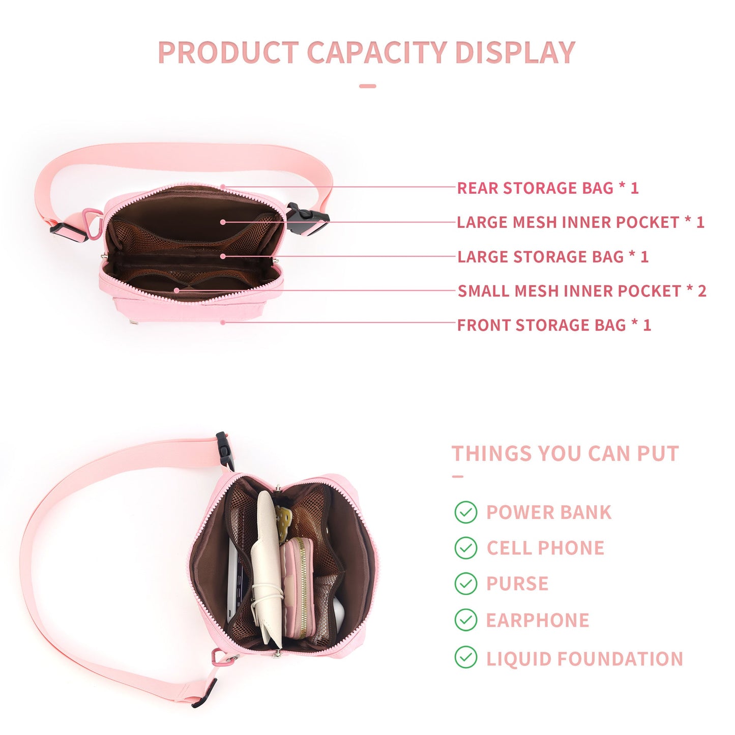 Nylon Chest Bag – Outdoor Sports Running Fanny Pack & Crossbody Belt Purse for Men & Women – Lightweight, Durable, and Stylish -dropshippingabc.com