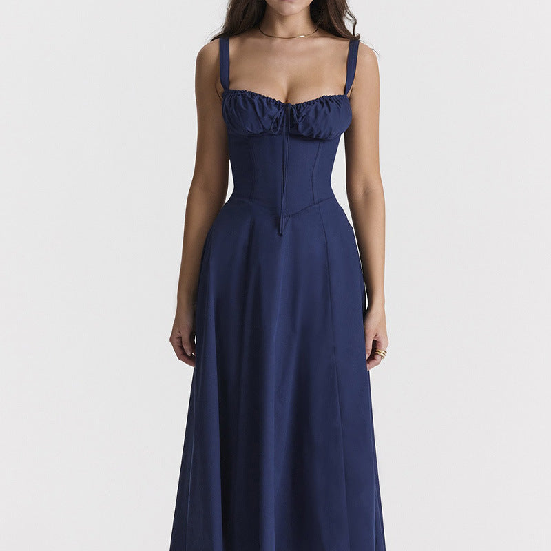 Floral Square Neck Sexy Split Swing Spring Dress Off Shoulder Flower Print Sexy Dress -dropshippingabc.com