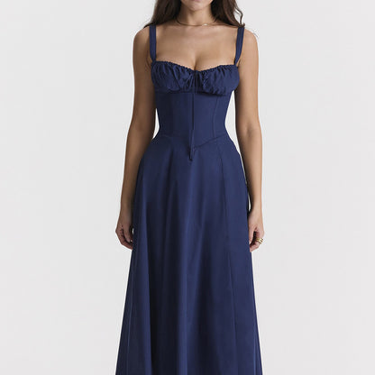 Floral Square Neck Sexy Split Swing Spring Dress Off Shoulder Flower Print Sexy Dress -dropshippingabc.com