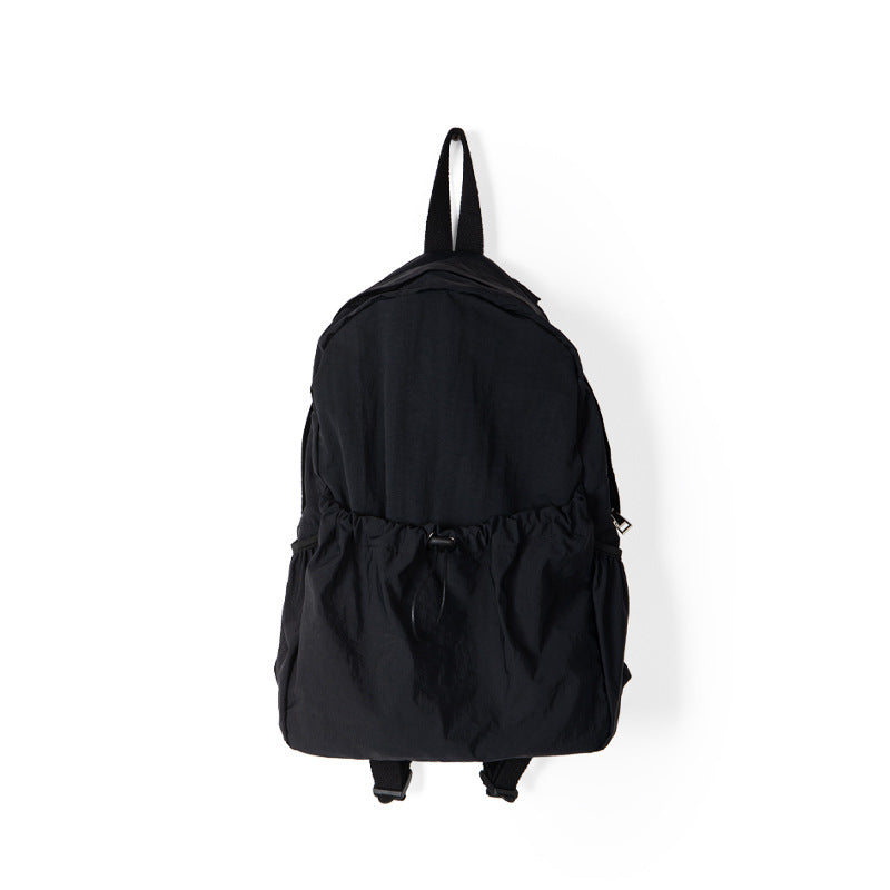 Waterproof Drawstring Backpack for Women - Lightweight Nylon Large Capacity Book Bag, Versatile Travel Backpack Purse -dropshippingabc.com