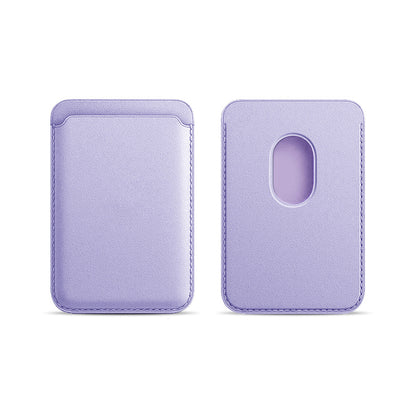 Applicable to Apple 15Magsafe magnetic card bag iPhone mobile phone card bag card holder PU magnetic suction -dropshippingabc.com