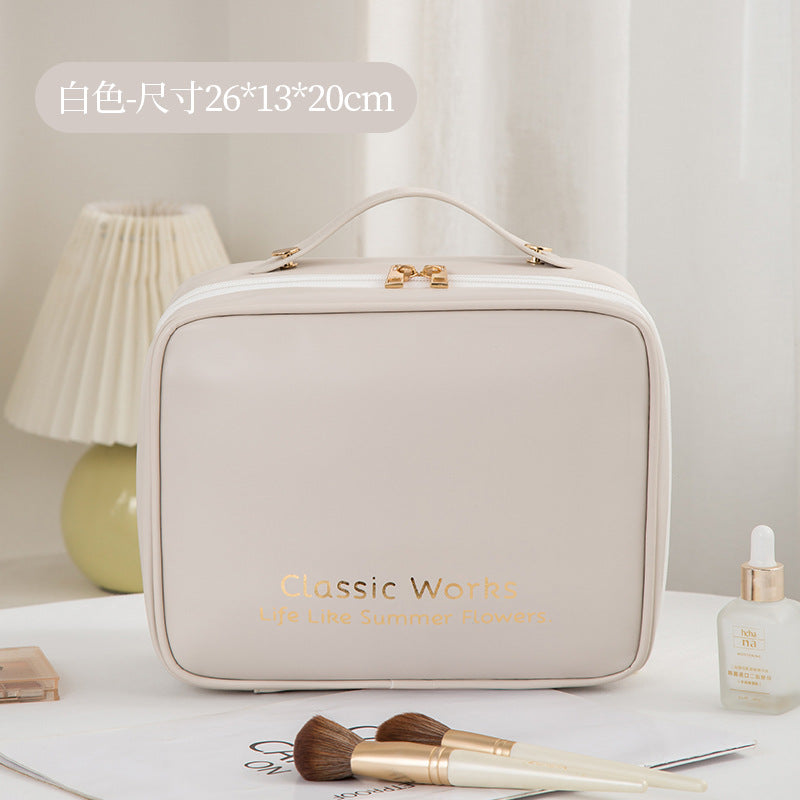 Cosmetic bag large capacity, large makeup bag,Travel makeup bag,Makeup bag organizers,Cosmetics storage bag, -dropshippingabc.com