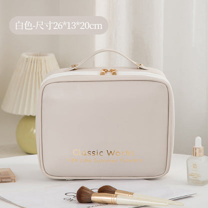 Cosmetic bag large capacity, large makeup bag,Travel makeup bag,Makeup bag organizers,Cosmetics storage bag, -dropshippingabc.com