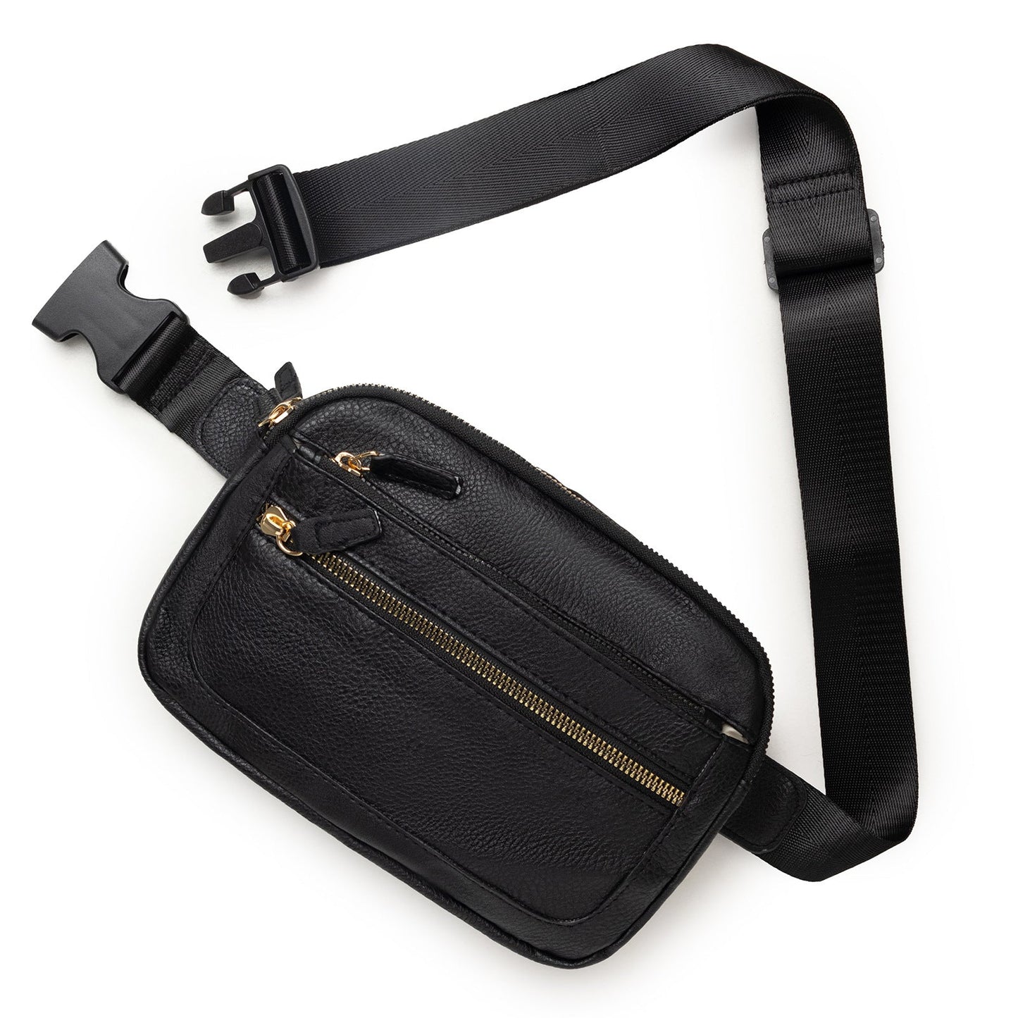 Multifunctional Fashion Fanny Pack – Adjustable Shoulder Strap Travel Breast Bag in Vegan Leather, Ideal Chest Purse for Holiday Sports and Running, Stylish Crossbody Waist Bag for Women -dropshippingabc.com
