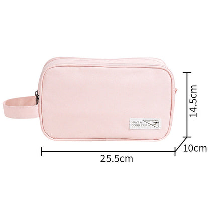 Men's 3-Layer Toilet Bag for Business Trip - Small Compact Cosmetic Organizer with Dry Wet Separation -dropshippingabc.com