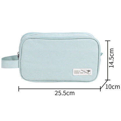 Men's 3-Layer Toilet Bag for Business Trip - Small Compact Cosmetic Organizer with Dry Wet Separation -dropshippingabc.com
