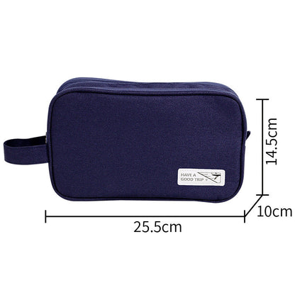 Men's 3-Layer Toilet Bag for Business Trip - Small Compact Cosmetic Organizer with Dry Wet Separation -dropshippingabc.com