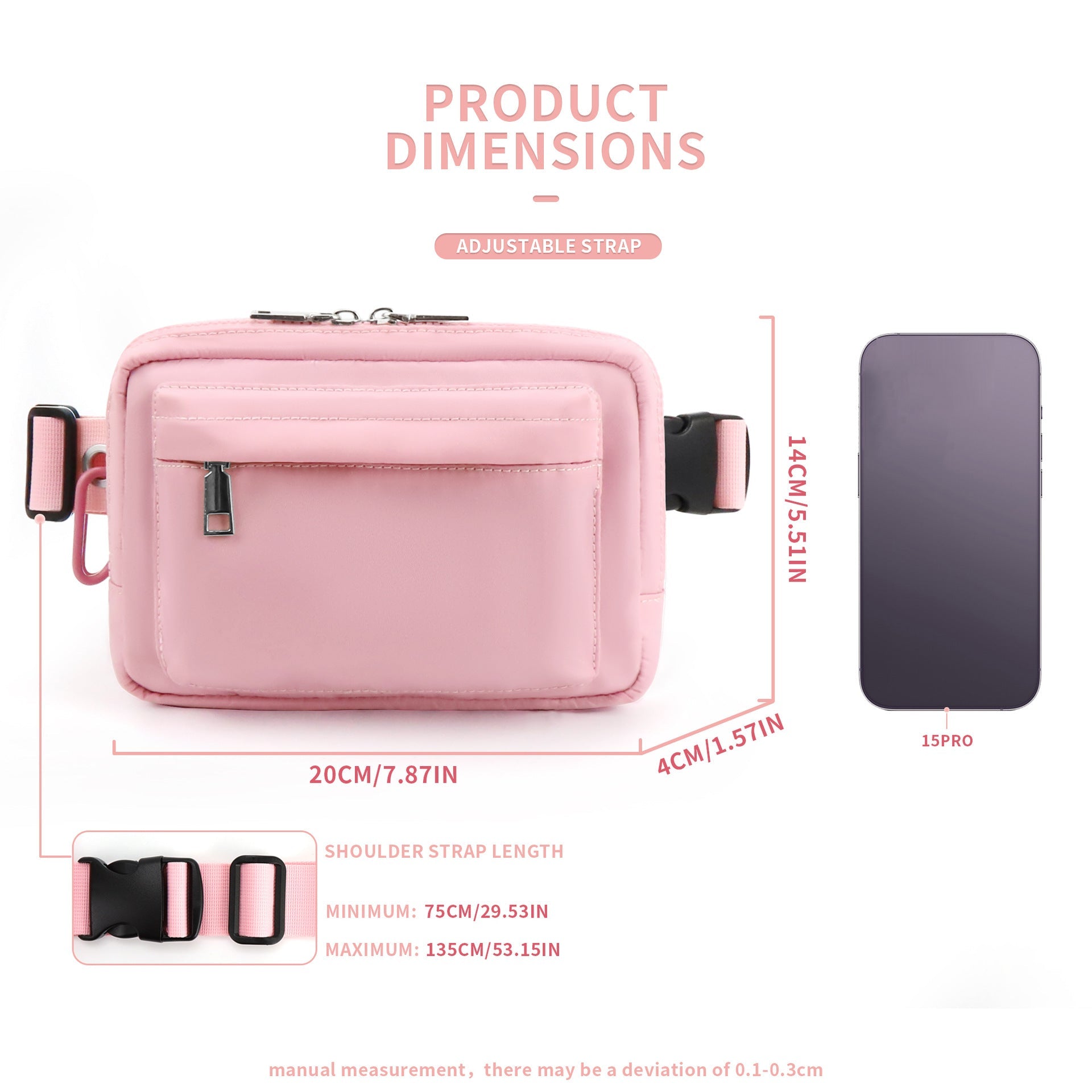 Nylon Chest Bag – Outdoor Sports Running Fanny Pack & Crossbody Belt Purse for Men & Women – Lightweight, Durable, and Stylish -dropshippingabc.com