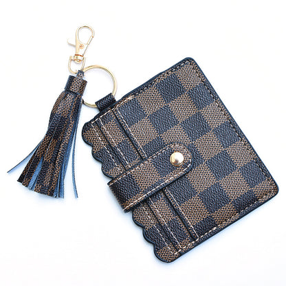 Women's Keychain Card Holder - Printed Front Pocket Wallet for Credit Cards & ID -dropshippingabc.com
