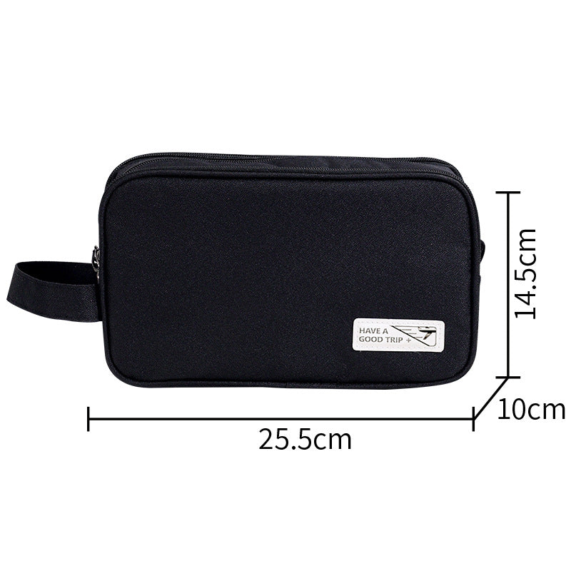 Men's 3-Layer Toilet Bag for Business Trip - Small Compact Cosmetic Organizer with Dry Wet Separation -dropshippingabc.com